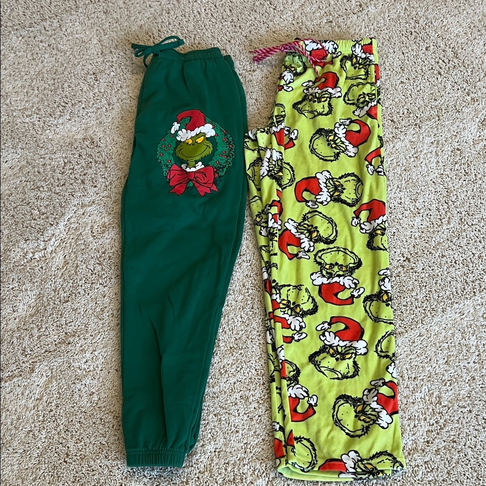Women’s Green Grinch Holiday Pajama Pants - Festive Lounge Sleepwear